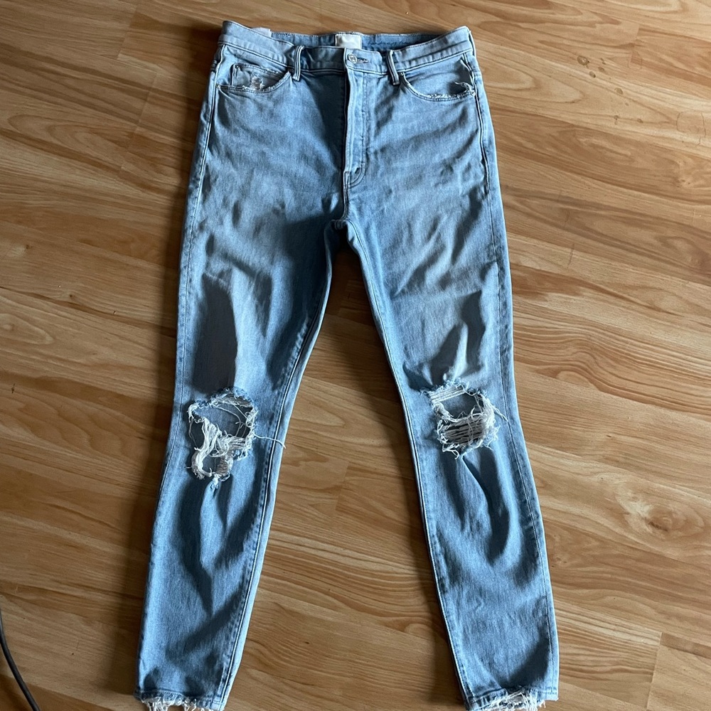 Super Cute Mother x Miranda Kerr Easy Does It Ankle Jeans - Sz 30